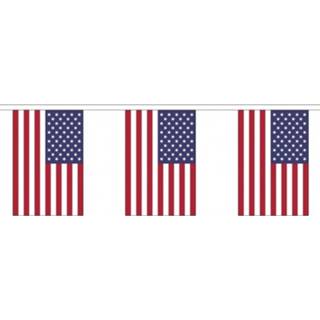 👉 Vlaggen lijn active Vlaggenlijn met 10 USA vlaggetjes