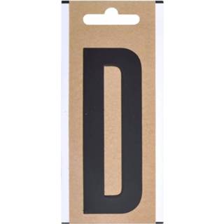 👉 Lettersticker zwart Letter Sticker D 10 Cm 8719538230958