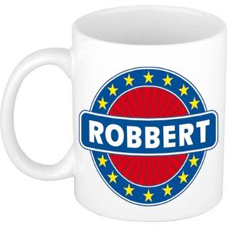 👉 Beker keramisch multikleur Robert Naam Koffie Mok / 300 Ml - Namen Mokken 8719538421561