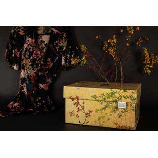 👉 Multi Color karton rechthoek Dutch Design Brand Storage Box Japanese Blossom 9789490750879