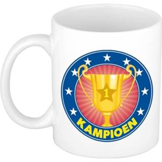 👉 Koffiebeker keramiek keramisch multikleur Kampioen / 1e Plaats Mok - 300 Ml 8719538698116