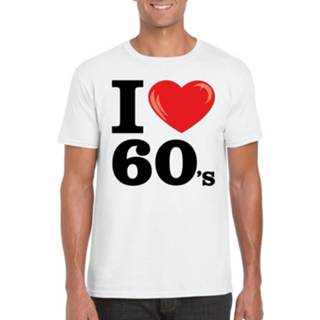 👉 Shirt wit synthetisch s mannen I Love 60's T-shirt Heren - Sixties Kleding 8719538460447