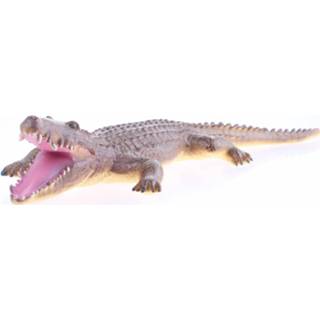 👉 Bruin rubber Johntoy Animal World Soft Touch Krokodil 60 Cm 8718807959071