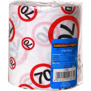 👉 Toiletpapier papier multikleur Wc Rollen Voor Een 70 Jarige/jaar Verjaardag - Feestartikelen Cadeau 8718758788485