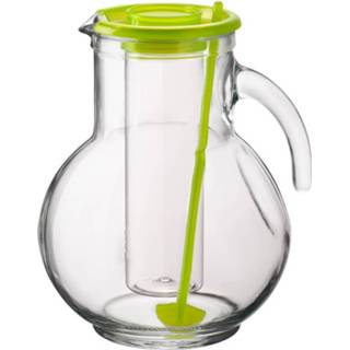 👉 Schenkkan groen glas transparant Bormioli Kufra 2 Liter 8004360073508