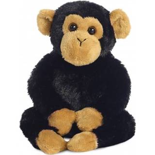 👉 Knuffel junior zwart Aurora Mini Flopsie Clyde chimpansee 20,5 cm 5034566317109