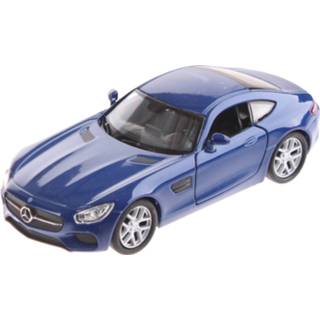 👉 Schaalmodel blauw kunststof Welly Mercedes-benz Amg Gt 11cm 8718807959569