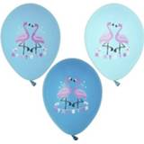 👉 Ballon multikleur 6x Flamingo Print Ballonnen 29 Cm 8719538660342