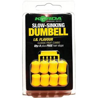 👉 Dumbell geel Korda Slow Sinking - IB Fruits 16mm 5060062117912