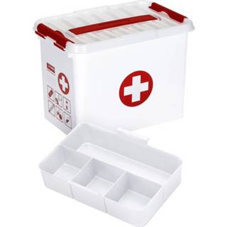 👉 Kunststof wit First Aid Box 9l Met Inzet 8711112793620