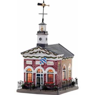 👉 Kerstdorp porselein multikleur Dokkum Kerk - 13,3 X 18,3 19,5 Cm Huisje 8719538318595