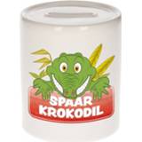 👉 Spaarpot keramiek multikleur kinderen Kinder Met Spaar Krokodil Opdruk - Krokodillen Spaarpotten 8719538336339