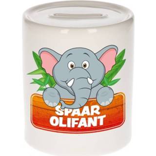 👉 Spaarpot keramiek multikleur kinderen Kinder Met Spaar Olifant Opdruk - Olifanten Spaarpotten 8719538336209