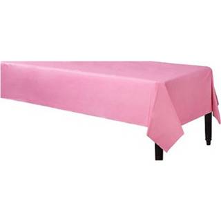👉 Tafelkleed roze kunststof 140 X 240 Cm 8718758602675