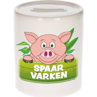 👉 Spaarpot keramiek multikleur kinderen Kinder Met Spaar Varken Opdruk - Varkens Spaarpotten 8719538335998