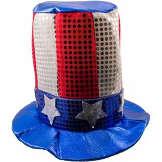 👉 Amerikaanse hoge hoed kunststof multikleur 8718758868347