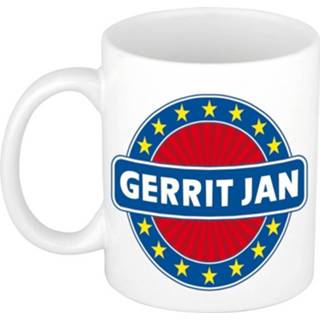 👉 Beker keramisch multikleur Gerrit Jan Naam Koffie Mok / 300 M 8719538363717