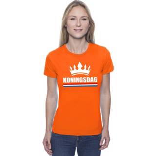 👉 Shirt oranje synthetisch Koningsdag Met Een Kroon Da 8719538473676