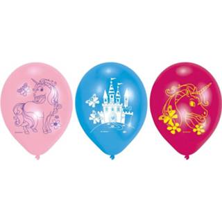 👉 Ballon multikleur meisjes Amscan Ballonnen Eenhoorn 22,8 Cm Latex 6 Stuks 13051738938