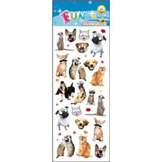 👉 Stickervel papier multikleur Dieren Funny 8719538401181