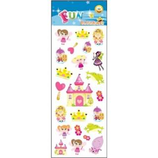 👉 Stickervel kunststof multikleur Prinsessen/feeen 31 X 11 Cm - Stickers 8719538353695