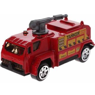 👉 Schaalmodel rood staal Johntoy Spuitwagen 1:64 7 Cm 8719817223992