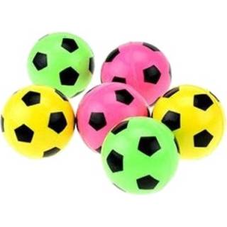 👉 Stuiterbal groen roze geel Toi-toys Stuiterballen 4,5 Cm Groen/roze/geel 6 Stuks 8714627350920