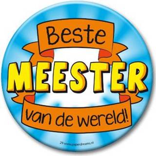 👉 Kunststof XXL multikleur Button Beste Meester 8718758867135