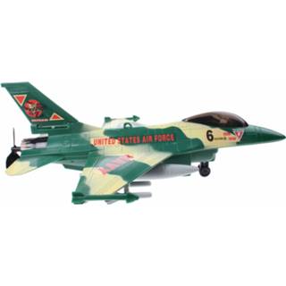👉 Vliegtuig groen kunststof Johntoy Plafond Action Fighters Met Licht 8718807973114