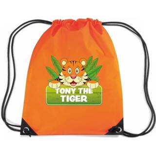 Rugtas oranje nylon kinderen Tony The Tiger Tijger Rijgkoord / Gymtas - 11 Liter Voor 8719538525955
