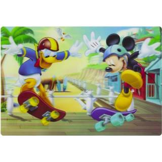 👉 Placemat kunststof multikleur 3d Mickey En Donald Skateboarden 8719538675537