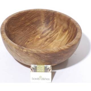 👉 Olijfhout hout bruin Olijfhouten Schaal 10 Cm - Bowls And Dishes 8718546633584