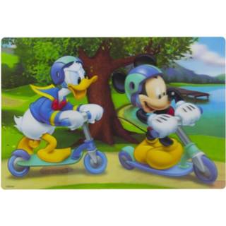 👉 Placemat kunststof multikleur kinderen 3d Disney Mickey En Donald Steppen 42 X 28 Cm - Onderleggers Voor 8719538675544