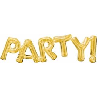👉 Folie goud goudkleurig Ballon Party 83 Cm 8719538144361