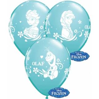 👉 Ballon blauwe blauw kinderen Disney Frozen Ballonnen Setje Van 6x Stuks - Feestartikelen En Kinder Verjaardag Versiering 8719538034006