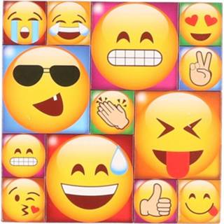 👉 Kunststof multikleur 13x Emoji Smiley Memo Magneten Type 3 8719538635852