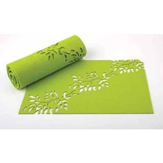 👉 Placemat polyester groen Leaves Groenvilt - Ladelle 9314689661195