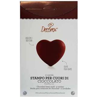 👉 Chocolade mal kunststof transparant Hart 6.79 X 6.64 Cm - Decora 8024622048426