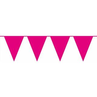 👉 Vlaggenlijn magenta kunststof XL roze 10 Meter 8718758955696