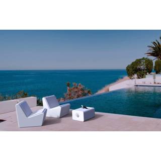 👉 Terrasstoel wit kunststof Tuinstoel tuinverlichting Ibiza design 77x66x59cm 8718481768723