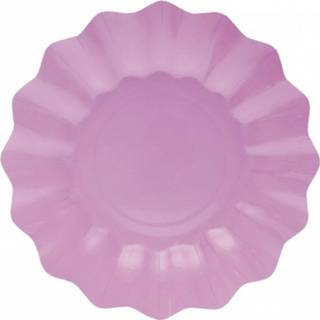 👉 Diepe bord lila paarse papier paars Bordjes 27 Cm 8718758890966