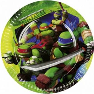 👉 Papieren bordje papier multikleur Ninja Turtles Bordjes 8 Stuks 8718758498742