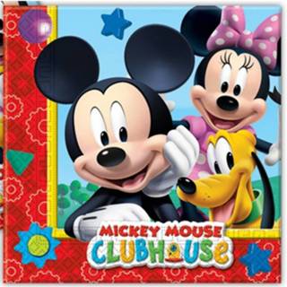 👉 Servet papier papieren multikleur kinderen 20x Mickey Mouse Themafeest Servetten Disney 33 X Cm - Kinderfeestje Wegwerp Tafeldecoraties 8718758562177
