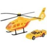 👉 Kunststof geel Speelgoed Reddingshelikopter En Auto Speelset 8719538017276