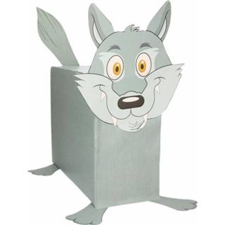 👉 Bouwpakket active kinderen grijs papier Sinterklaas wolf suprise