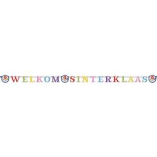 👉 Letterslinger papier multikleur Sinterklaas Welkom 1 Meter - Versiering 8719538298972