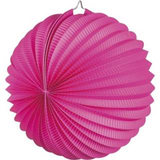 👉 Lampion magenta roze papier Fuchsia 22 Cm 8719538339804