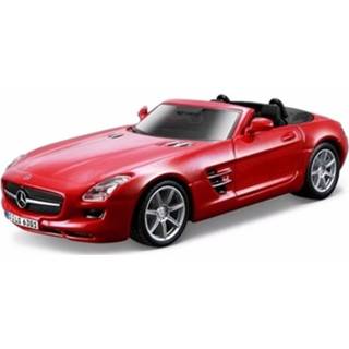 👉 Modelauto metaal rood Mercedes Sls Amg Roadster 1:32 - Speelgoed Auto Schaalmodel 8719538325005