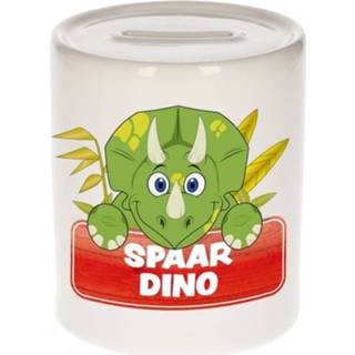 👉 Spaarpot keramiek multikleur kinderen Kinder Met Spaar Dino Opdruk - Dinosaurus Spaarpotten 8719538336377