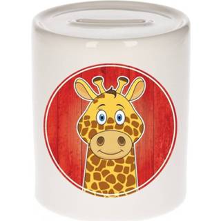 👉 Dieren spaarpot keramiek multikleur kinderen Vrolijke Giraffe 9 Cm - Spaarpotten Voor 8719538351929